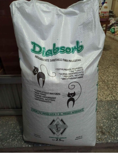 Piedras Sanitarias Diabsorb Bolsa X 25 Kg