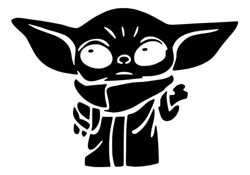 Baby Yoda Vinil Sticker Calcomania Grogu Star Wars Automovil