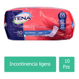 Tena Lady Discret Toallas Sanitarias Paquete Con 10 Piezas