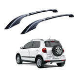 Longarina De Teto Decorativa Vw Fox Preta 2004 2019 2020