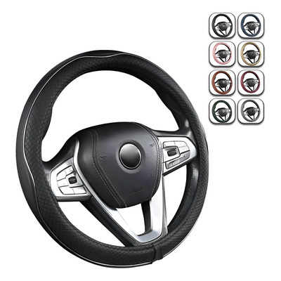 Funda Cubre Volante Antideslizante Gama Alta Redondo 38cm Negro