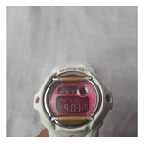Reloj Casio Bg-169r- Blanco Fucsia Usado