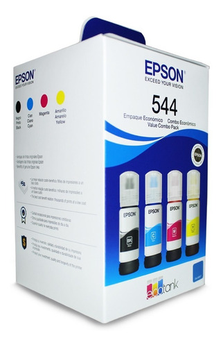 Kit T544 De 4 Epson Tintas Epson T544 L3110 L3150 L5190