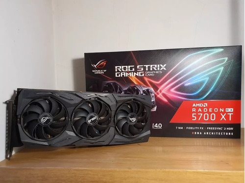 Placa De Video Amd Rx 5700 Xt 8gb Asus Rog Strix Radeon  Oc 