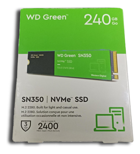 Unidad Ssd Western Digital Wd Green Sn350 Wds240g2g0c 240gb