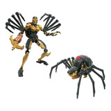 Figura Transformers Kingdom War For Cybertron Black Arachnia