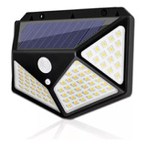 Lámpara Solar 100 Luces Led Exteriores Con Sensor Movimiento