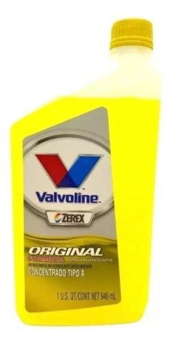 Refrigerante Anticongelante Valvoline Zerex Amarillo- 946 Ml