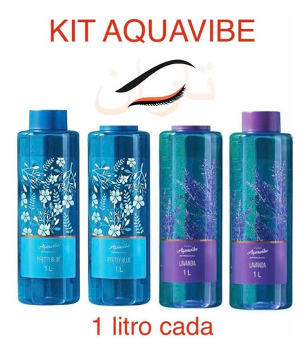 2 Colônias Lavanda + 2 Pretty Blue Avon Aquavibe 1 Litro