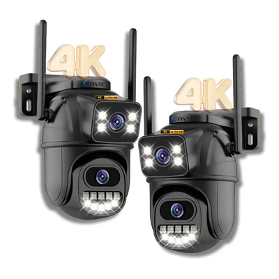 Kit2 Câmera Wi-fi Duas Lentes 6mp\u002F4k Duas Img Externas A33h | Frete grátis