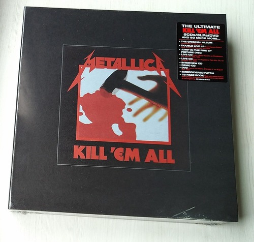 Metallica Kill' Em All Remasterizado Lp Cd Dvd Edición Deluxe