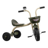 Triciclo Camuflado Infantil Masculino Feminino Buzina Cesto