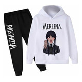 Sudadera De Niña Incluye 2pz Sudadera Y Pans Mood7 Merlina