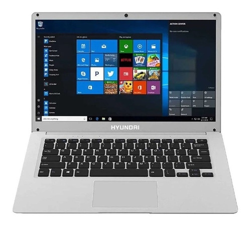 Laptop  Hyundai Hybook Ht14ccic44sg Silver 14.1 , Intel Celeron N4020  4gb De Ram 128gb Ssd, Intel Uhd Graphics 600 1366x768px Windows 10 Home