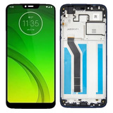 Display Frontal Tela Touch P/ Moto G7 Power Xt1955-1 Com Aro