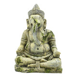 Estatua De Buda Ganesha De Meditación Para Acuario De Resina