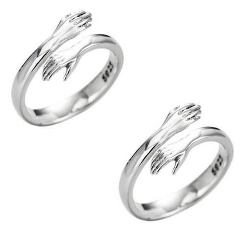 2 Anillos De Abrazo De Tamaño Ajustable For Pareja, Regalo