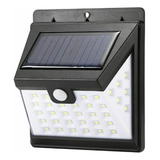 Lampara Solar Pared 40 Leds 3en1 Altas Bajas Impermeable Mnr