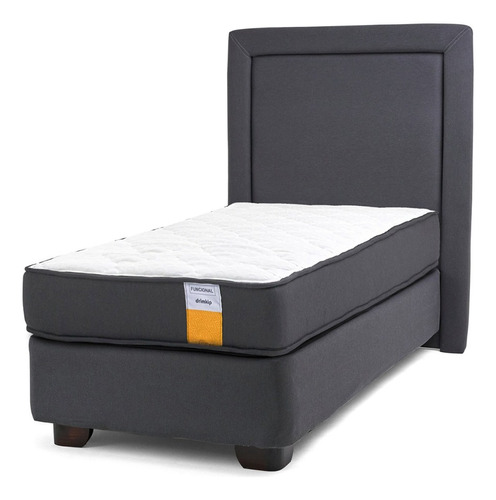 Cama Americana Funcional 1 Pl Plus + Respaldo