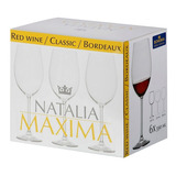 Set X 6 Copa Cristal Agua Vino Bohemia Natalia Maxima 590 Ml