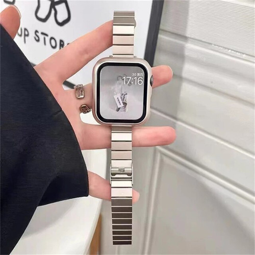 Correa De Reloj Para Apple Watch Pulsera Delgada De Metal P