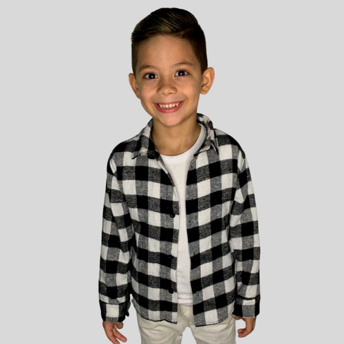 Camisa Xadrez Cowtry Bebê Infantil Masculina Menino