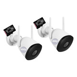 Kit 2 Câmera De Segurança Intelbras Wifi Im5 S 4 Mp C/ 128g