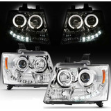 Faros Led-halo Tahoe Suburban Avalanche 2007-2014 Cromados