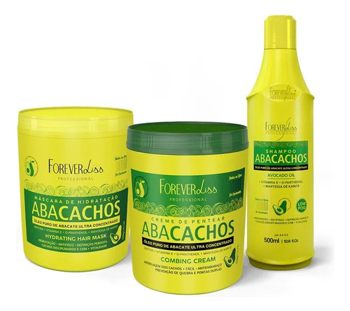 Kit Abacachos Tratamento Capilar Forever Liss Profissional