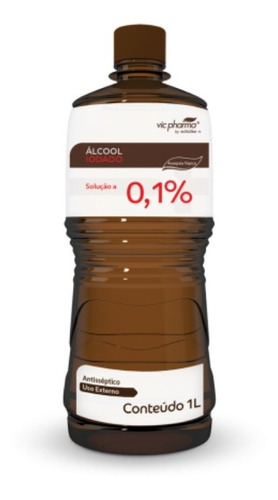 Alcool Iodado Tópico 1000 Ml 0,1% - Vic Pharma