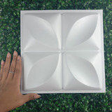 10 Placas De Parede 25x25cm Revestimento Floral Pvc 3d