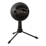 Micrófono Blue Snowball Ice Condensador Cardioide Color Negro