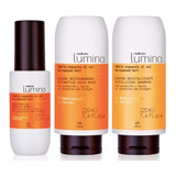  Kit Verano Lumina. Shampoo, Máscara Y Sérum Protector 