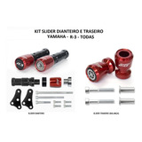Kit Slider Dianteiro Traseiro Speed Style R3 Todas Vermelho