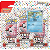 Cartas Pokémon Blister Triplo Squirtle Escarlate Violeta 151