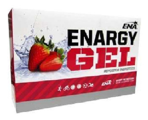 Gel Ena Cajas Enargy Cafeina + Ginseng Energía 12 Unidad