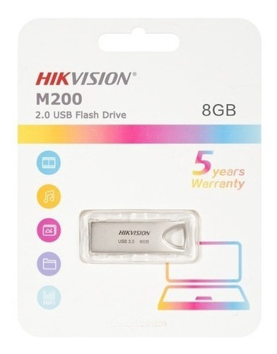 Lote 10 Memorias Usb Hikvision 8gb M200 2.0