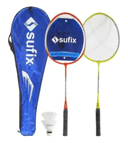 Pack Badminton 2 Raquetas + Plumillas + Bolso