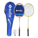 Pack Badminton 2 Raquetas + Plumillas + Bolso