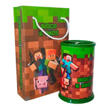 40 Sacolinhas E 40 Porta Lápis Minecraft 