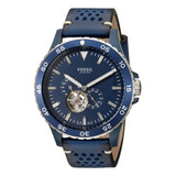 Fossil Men's Me3149 Crewmaster Sport Automatic Blue Leather