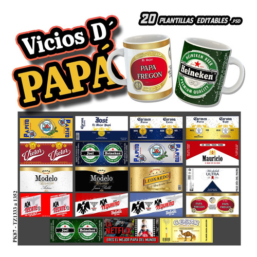 20 Diseños Para Sublimar Tazas Dia Del Padre Plantillas Edit