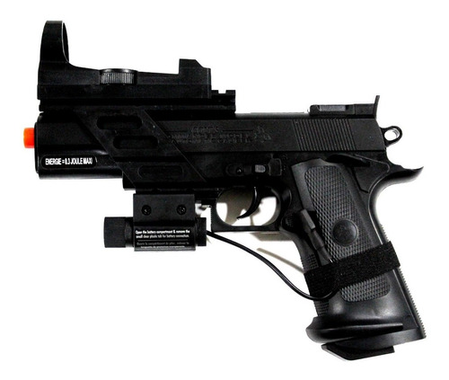 Pistola Colt Combat Commander 6mm Airsoft Con Mira Y Laser