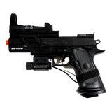 Pistola Colt Combat Commander 6mm Airsoft Con Mira Y Laser