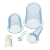 Kit X4 Copas Ventosas Silicona Lifting Facial Anticelulitica