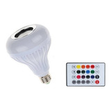 Ampolleta Parlante Bluetooth E27 Led Control Remoto Musica 