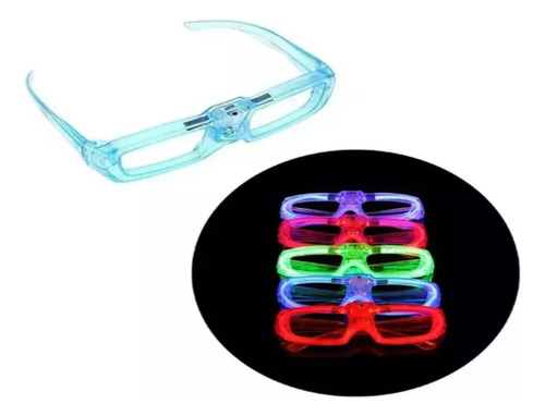 10 Lentes Full Led Cotillon Fiesta Varios Colores