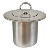 Queimador Ecológico A Álcool Ou Etanol Redondo 10cm Inox Capacidade Do Tanque De Combustível 15 L Cor Inox Polido