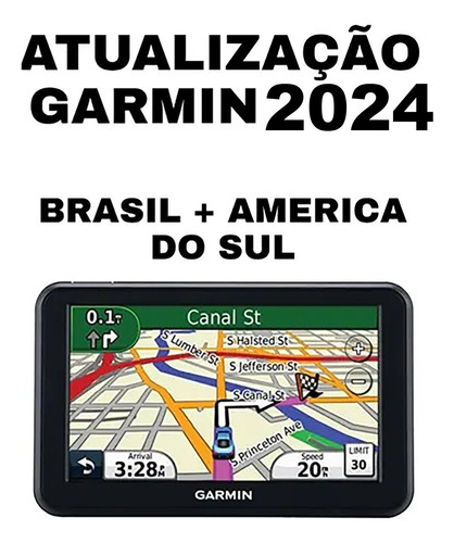 Atualização Garmin Brasil + America Do Sul 2024 Mes Atual