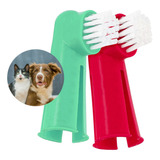 Pack X15 Cepillo Dental P/ Perro Gato Mascota Dientes Dedal